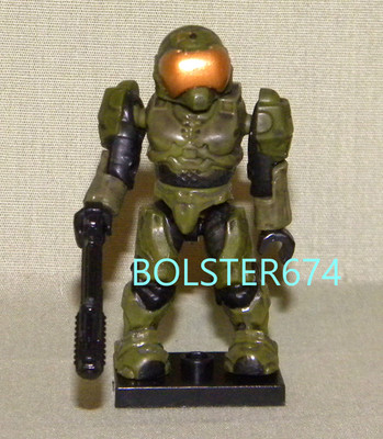 UNSC SECURITY OLIVE/GREEN Mini-Figure Loose Halo Mega Bloks 2013