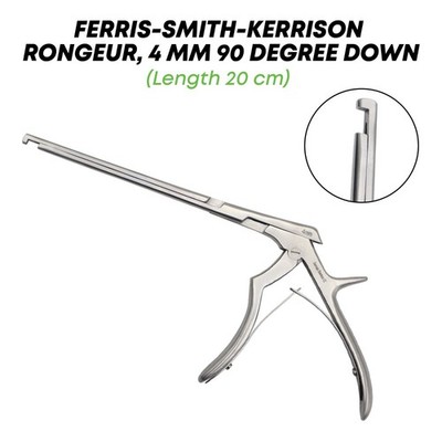 Ferris Smith Kerrison Rongeur 20 cm 4mm 90° Down Orthopedic Surgical Instruments