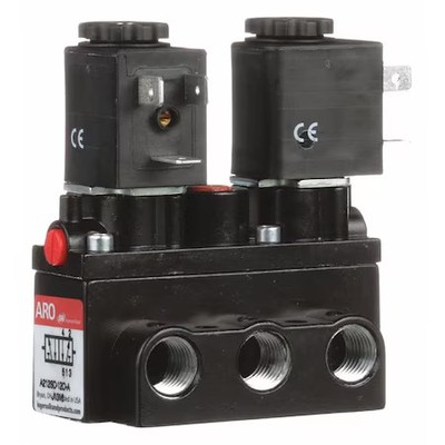 Aro A212sd-120-A Solenoid Air Control Valve, 1/4 In, 120Vac