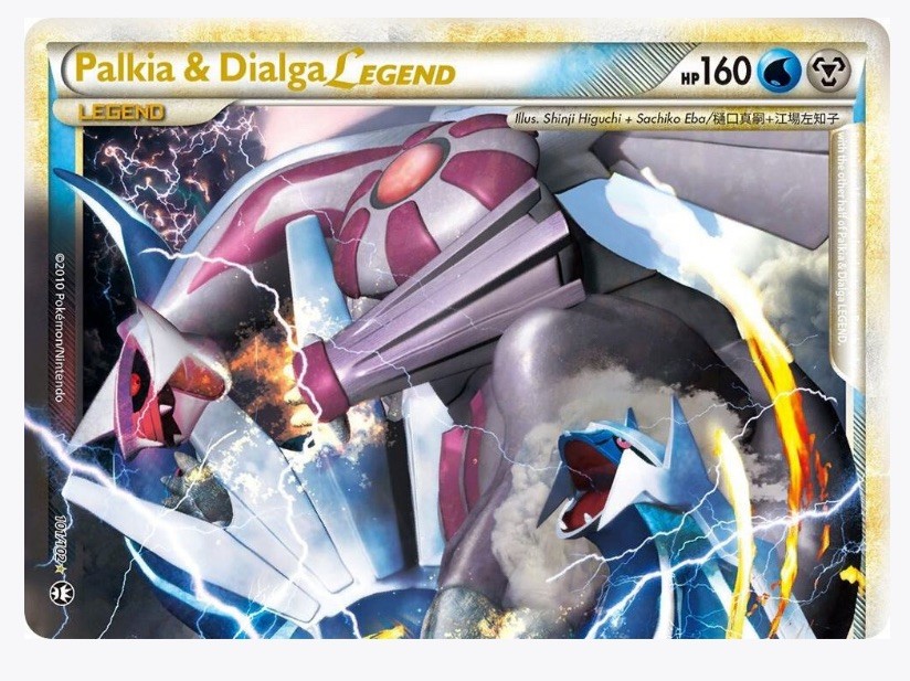 Pokemon Card [NM] Palkia & Dialga Legend (Top) 101/102 Triumphant Holo NM MINT