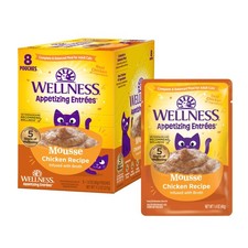 Wellness Appetizing Entr es Mousse Adult Wet Cat Food, 1.4 Ounce Pack of 8