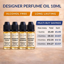 10ml Perfume Oil Attar | Alcohol Free | Designer Style | Long Lasting