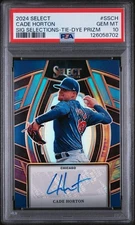 2024 Panini Select Cade Horton Tie-dye 06 /25 Auto #SS-CH Chicago Cubs Pop 1