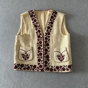 Vintage Traditional Romanian Hand Made Folk Vest