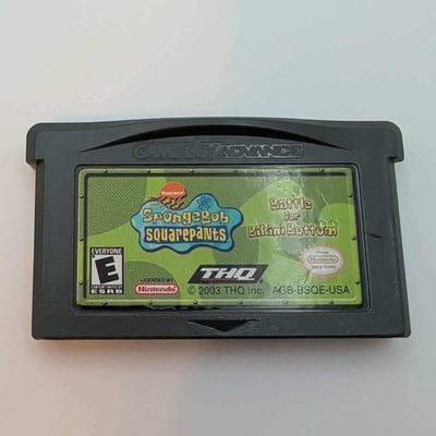 Nintendo SpongeBob SquarePants Battle for Bikini Bottom GBA No Box Game Only