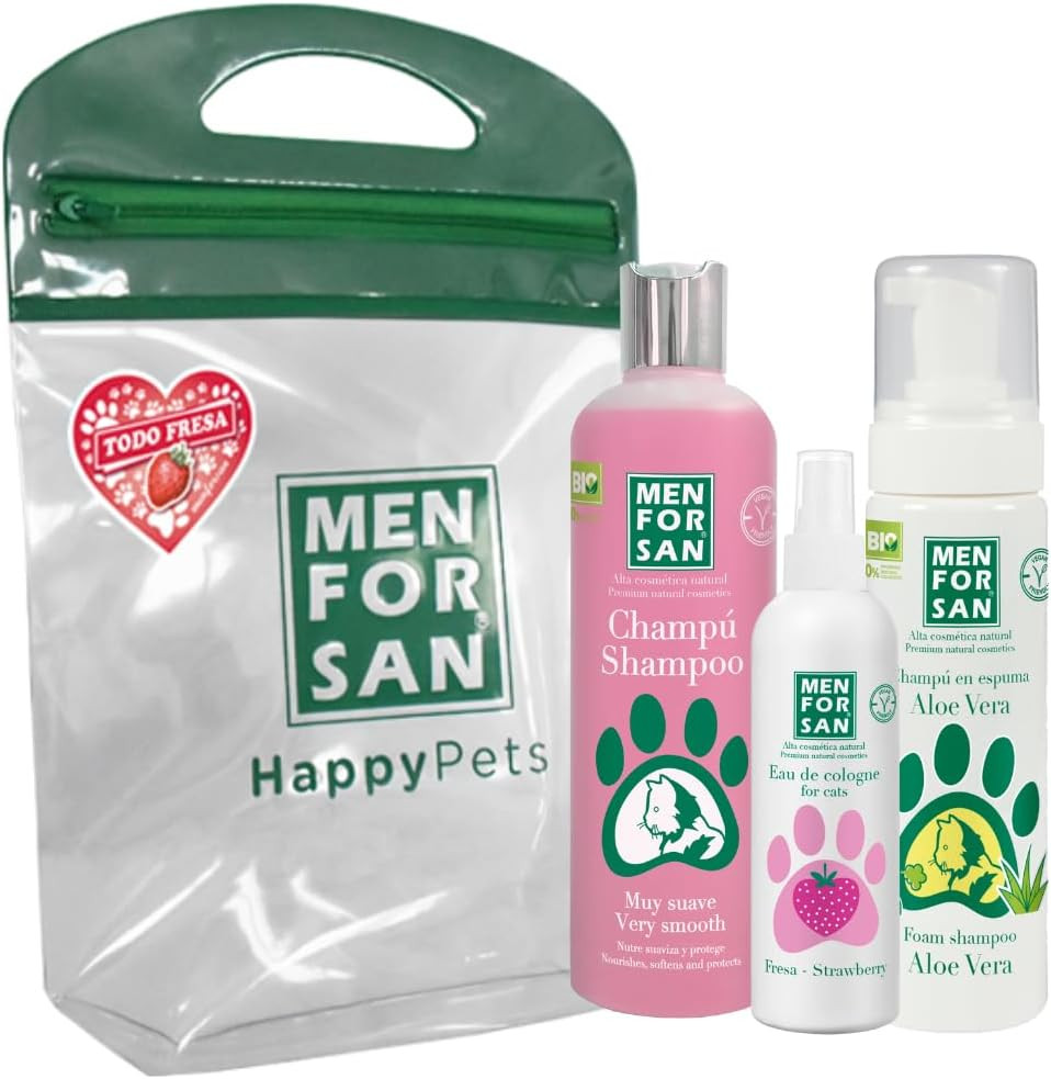 Kit Bellezza Gatti Menforsan: Shampoo Alta Tollerabilità 300ml Professionale
