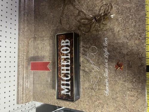 Vtg  Michelob Beer Bar Plastic Light Up Bar Sign Works Man Cave