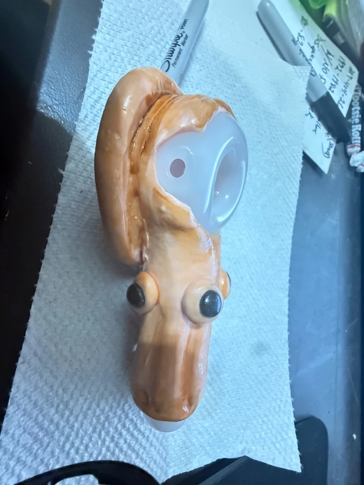 5" Hand Blown Glass Monster Mouth Hand Pipe. High Quality Glass Hand pipe Spoon! - Image 2 of 4