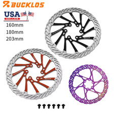 for Shimano Hydraulic Disc Brake Rotor 160/180/203mm MTB Bike 6 Bolts Stainless