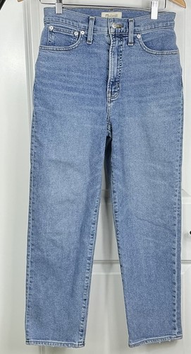 Madewell, Madewell The Perfect Vintage Straight Crop Jeans Womens 27 Distressed Stretch