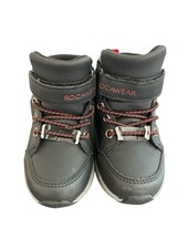 Rocawear Toddler Shoes Sz 6 Ricky Black Red Lace Strap Sneakers Kids Streetwear