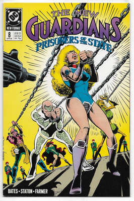 The New Guardians #8 DC Comics Bates Dooley Staton Farmer Marcos 1989 FN/VFN