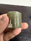 Lovely Antique/ Vtg. Chinese HK Export Jade Carved Thumb Ring — photo 8