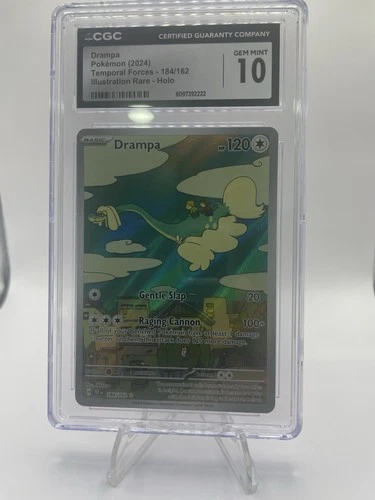 2024 Pokemon S&V Temporal Forces Drampa Illustration Rare CGC 10 #184/162