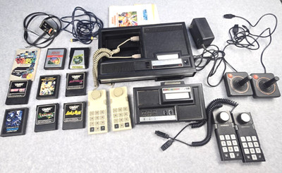 Colecovision Video Game Console With Expansion Module 6 Joysticks 8 Games Tested