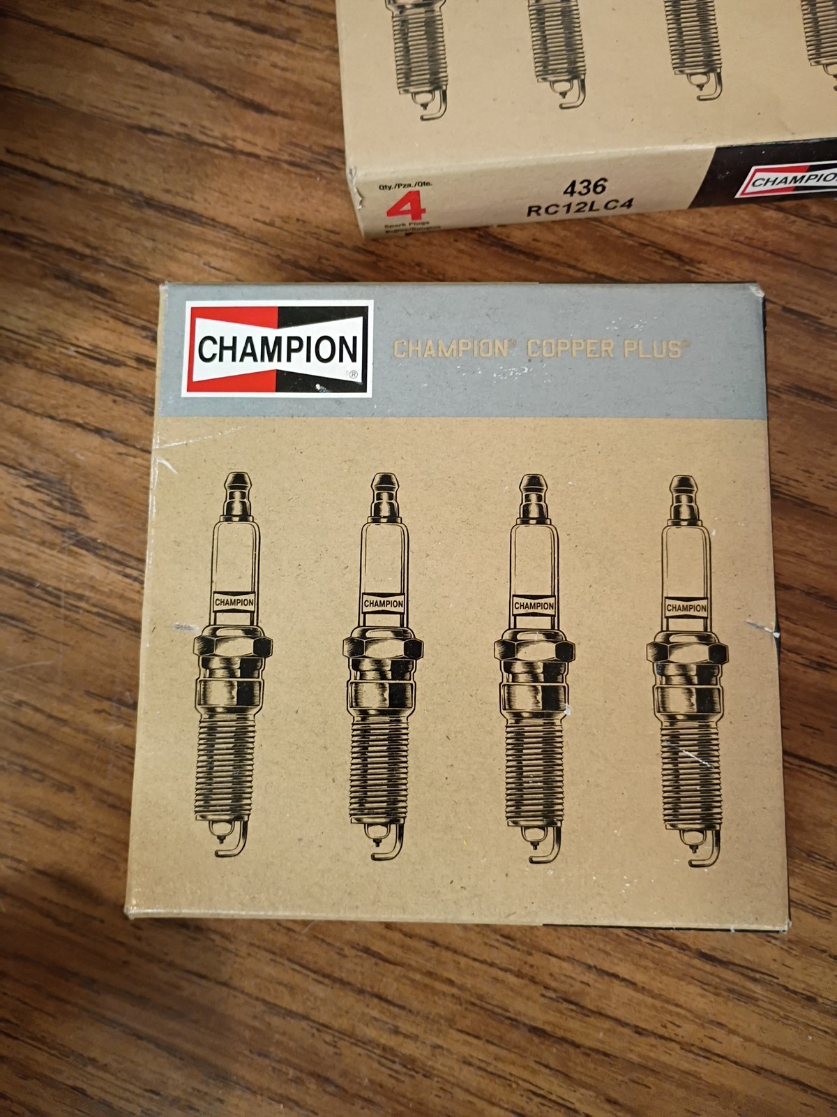 4-pack Champion 436 Spark Plug RC12LC4 