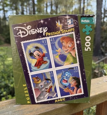 Buffalo Games Disney USPS Postage Stamps Magic 513 Pc. Puzzle 2007 COMPLETE EUC