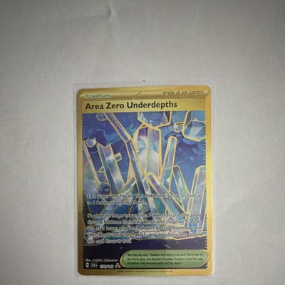 The Pokémon Company Area Zero Underdepths Trainer Hyper Rare Holo Sv07 174/142