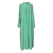 Evelyn Pearson Vintage Women's House Dress Nightgown Robe Size Medium Mint Green