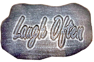 Laugh Often Mold Plaster Concrete Cement Casting Laugh Mould 13'' x 8.5'' x 3/4''