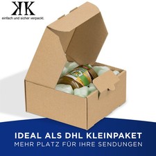DHL Kleinpaket 160 x 160 x 80 mm Faltschachteln Versandkartons Kartons Höhe 8 cm