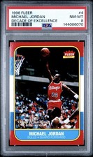 1996-97 Fleer Decade of Excellence #4 Michael Jordan PSA 8 NM-MT 6070