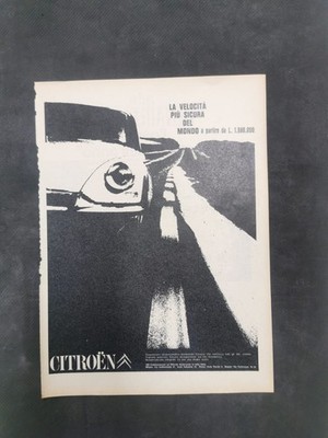 1966 Citroen DS original vintage italian ad magazine page CITROEN DS CITROEN ID
