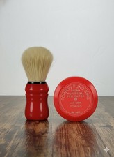 TFS Ciotola Rossa Shaving Soap, Classic Almond Scent 125ml  Omega Shaving Brush