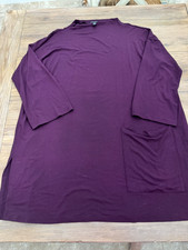 Eileen Fisher Plum Long Sleeve Dress, XL