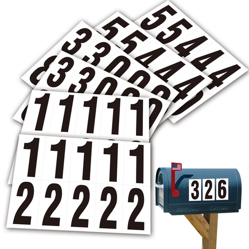 Mailbox Numbers Stickers,3 inch Strong Self Adhesive 60 Numbers for Mailbox,W...