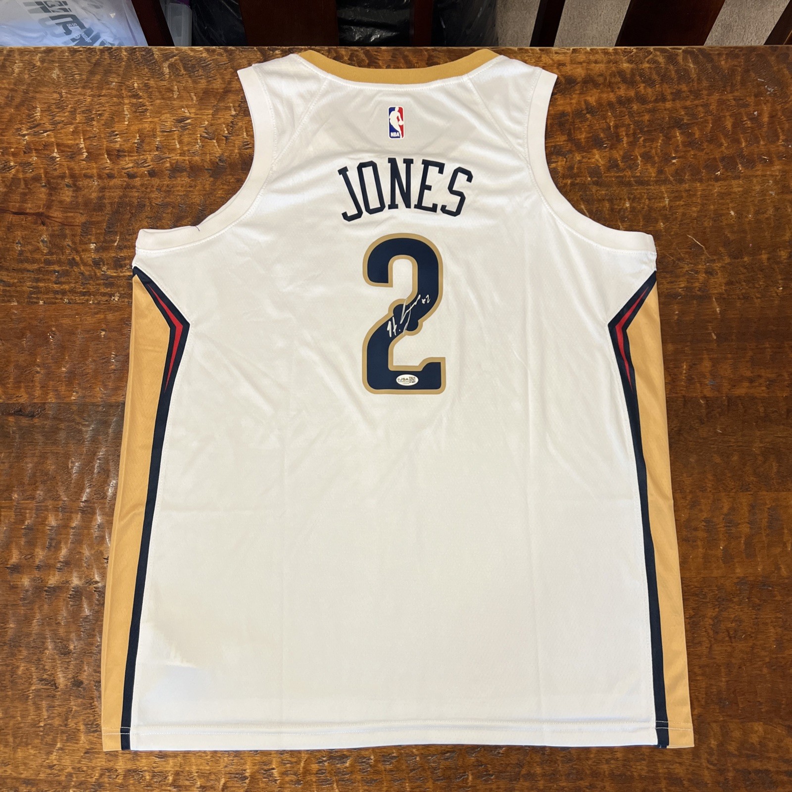 Herb Jones Autographed Signed New Orleans Pelicans Jersey JSA Coa 