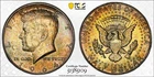 MS64 1964-D 50C Kennedy Silver Half Dollar, PCGS Trueview- Nicely Rainbow Toned