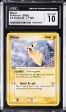 2005 POKEMON EX EMERALD #37 MINUN CGC 10 GEM MINT on eBay