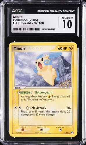 Minun graded CGC 10 for sale on eBay