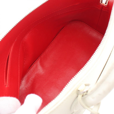 Balenciaga Ville S Top Handle Bag Leather White Black Used Balenciaga Ville S Top Handle Bag Leather White Black Used