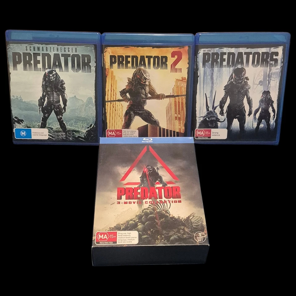 Predator | Trilogy Box Set Movie (3x Blu-ray, 2018) Region B VGC - Image 4 of 4