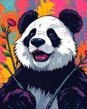 Panda Pop Art 8X10 Print