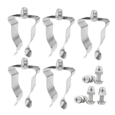 Basement Window Well Cover Spring Clips Hardware Kit for Basement Courtyard 