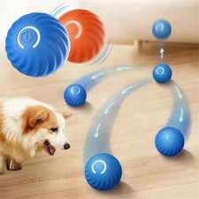 Smart Dog Toy Ball USB Electronic Interactive Pet Toy Automatic Moving Bouncing