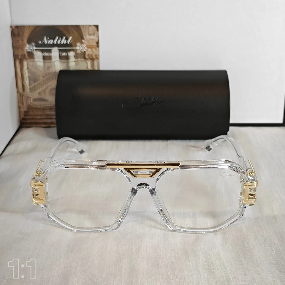 Gafas Cazal para mujer y hombre transparentes y doradas 675 Foto 2 de 4