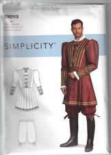 9095 SIMPLICITY - COSTUME: JACKET PANTALOONS - MENS Sz 44/46/48/50/52