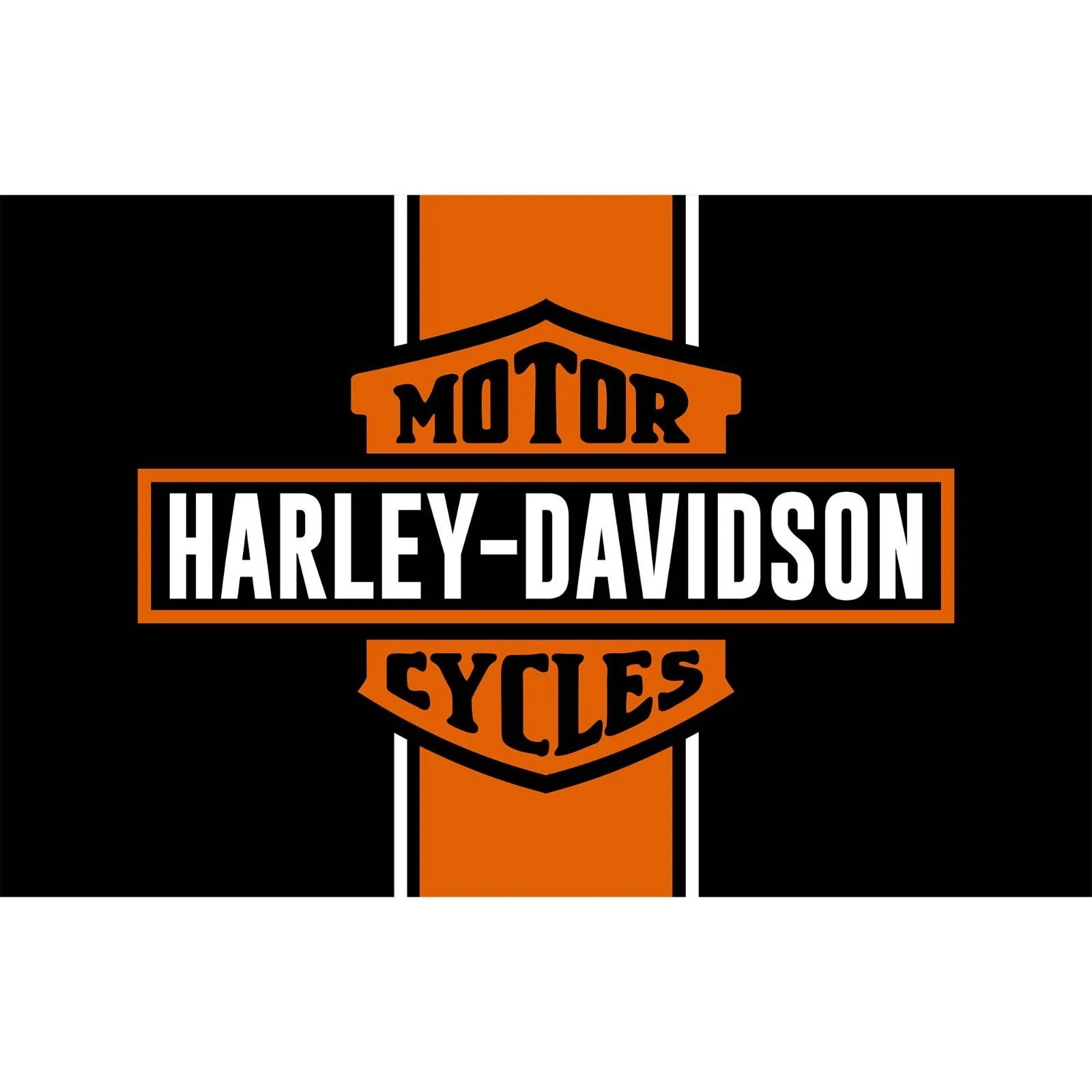 Harley Inspired Floor Rug, Classic Motorcycle Mat, Biker Home Decor