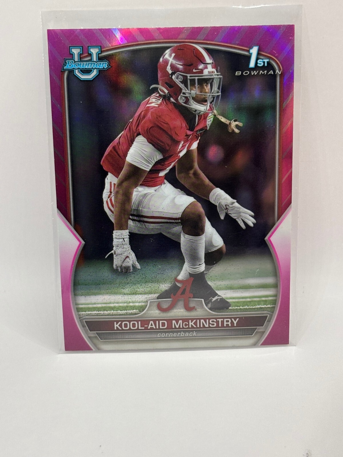 2022 Bowman Chrome U #14 Kool-Aid McKinstry 1st Bowman Pink Refractor Alabama