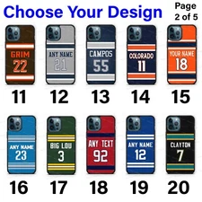 Football Sports Jersey Personalized Phone Case Cover For iPhone Samsung Google