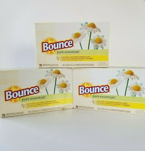 Bounce Pure essentials fabric softener biodegradable cationic softeners, perfume, and chamomilla recutita (matricaria) Flower o (037000134138)
