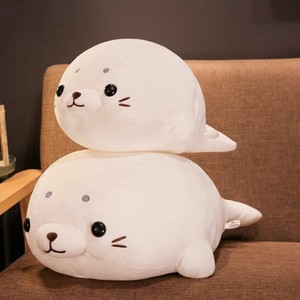 white sea lion stuffed animal