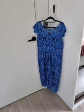 Anthea Crawford Dress Size 14 Royal Blue Worn Once