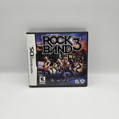 Rock Band 3 (Nintendo DS, 2010) EA Harmonix, MTV Games - CIB