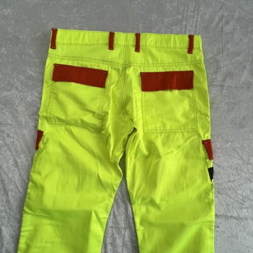 HASHOOB Herren Hi Viz Arbeitshose Cargo Combat Army Hose Grün 34 x 34 - Bild 9 von 10