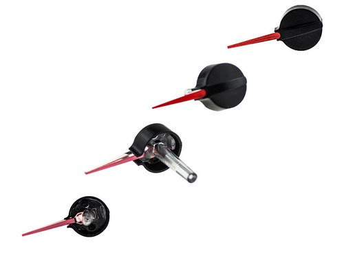 21,5 mm LETRONIX aguja de velocímetro aguja de velocímetro aguja de velocímetro en rojo diseño 4 - Imagen 1 de 4